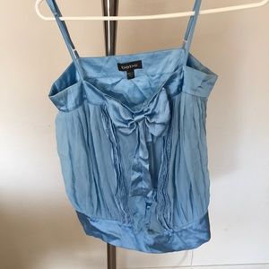 Satin my Blue Chiffon Top